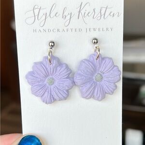 ❄️Style by Kiersten Ice Lavender Flower Dangle Earrings